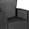 Flash Furniture Rattan Chair/Table Set, Gray, Dark Gray Seat, Gray Back, Plastic, Resin Seat DAD-SF3-2P-SET-GG - alternate 8